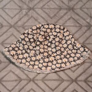 Target Brown and White Floral Bucket Hat